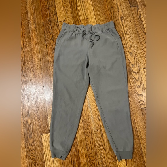 Women's Olive Green Jogger Pants - Lightweight Athletic Fit - Picture 4 of 8